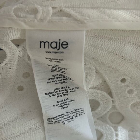 NWT MAJE Julie Guipure Lace Mini Skirt 36 us 4 - Picture 13 of 13